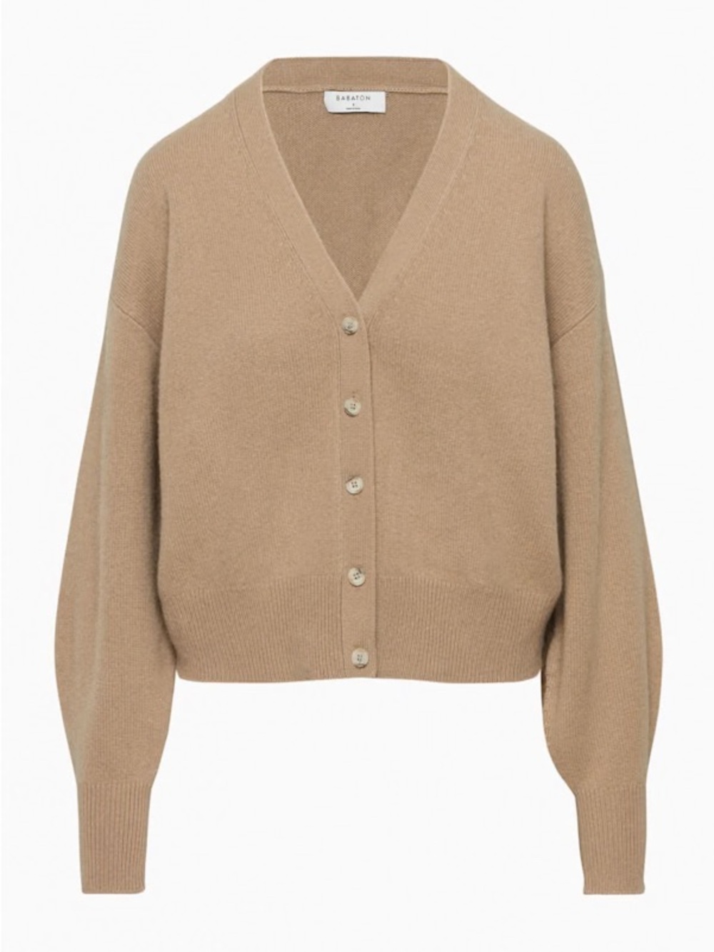 Aritzia Babaton Kavik Luxe Cashmere Cardigan – Gold Camel, Size L